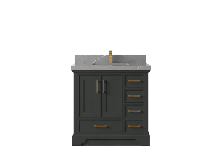 Charlotte 36 in. W x 22 in. D Center Sink Bathroom Vanity - photo 32