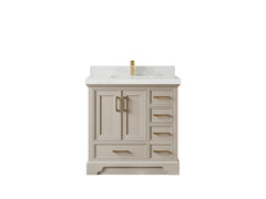 Charlotte 36 in. W x 22 in. D Center Sink Bathroom Vanity - photo 14