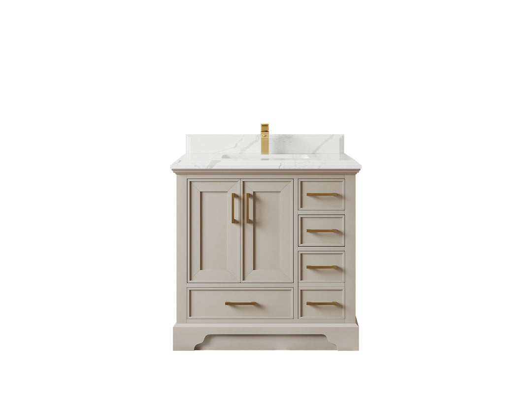 Charlotte 36 in. W x 22 in. D Center Sink Bathroom Vanity - Willow Bath and Vanity