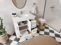 Charlotte 36 in. W x 22 in. D Center Sink Bathroom Vanity - photo 3