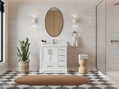 Charlotte 36 in. W x 22 in. D Center Sink Bathroom Vanity - photo 4