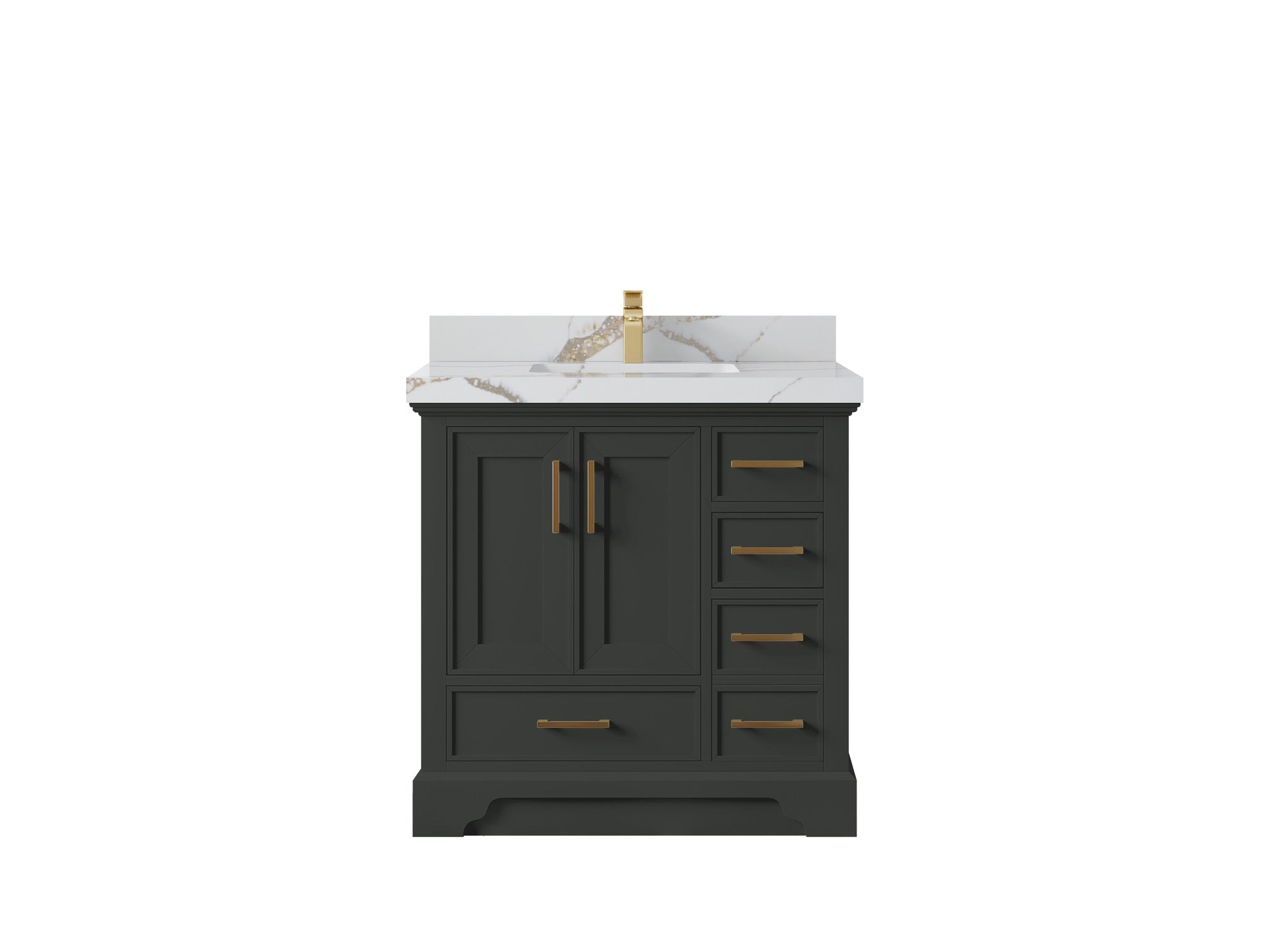 Charlotte 36 in. W x 22 in. D Center Sink Bathroom Vanity - Willow Bath and Vanity