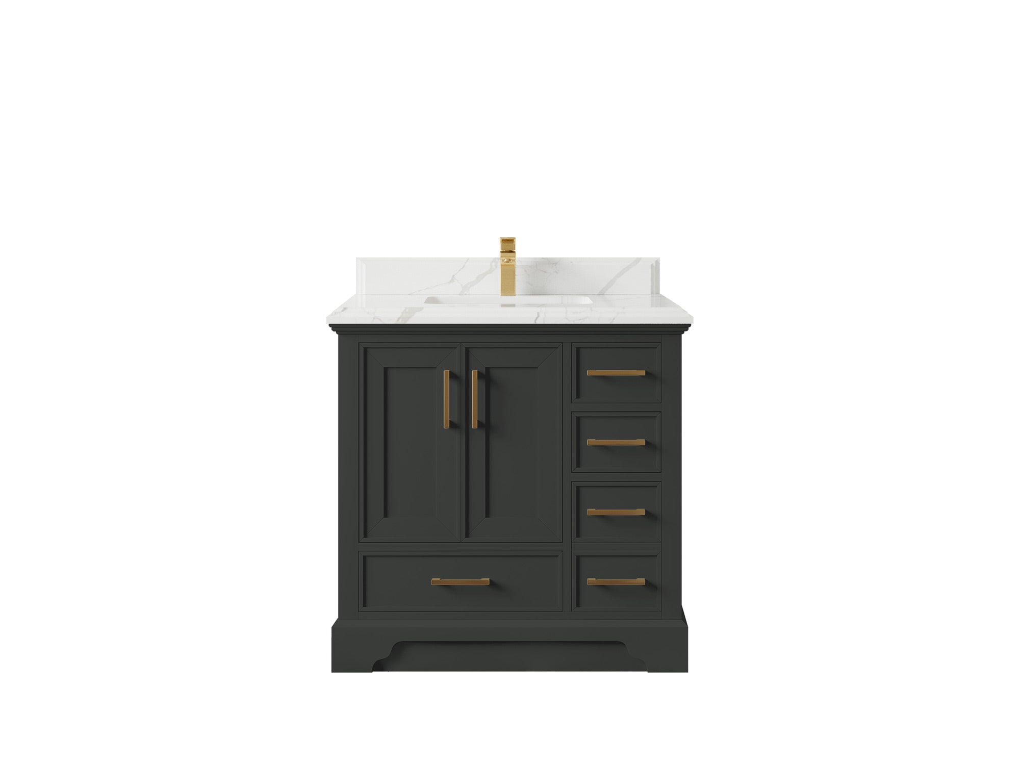 Charlotte 36 in. W x 22 in. D Center Sink Bathroom Vanity - Willow Bath and Vanity