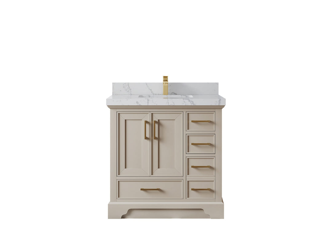 Charlotte 36 in. W x 22 in. D Center Sink Bathroom Vanity - Willow Bath and Vanity