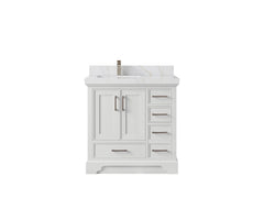 Charlotte 36 in. W x 22 in. D Left Offset Sink Bathroom Vanity - photo 1