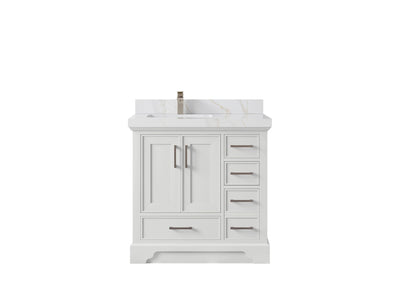 Charlotte 36 in. W x 22 in. D Left Offset Sink Bathroom Vanity - Willow Bath and Vanity