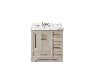 Charlotte 36 in. W x 22 in. D Left Offset Sink Bathroom Vanity - Willow Bath and Vanity