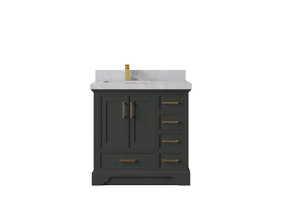 Charlotte 36 in. W x 22 in. D Left Offset Sink Bathroom Vanity - Willow Bath and Vanity