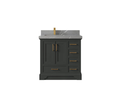 Charlotte 36 in. W x 22 in. D Left Offset Sink Bathroom Vanity - Willow Bath and Vanity