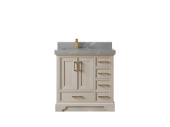 Charlotte 36 in. W x 22 in. D Left Offset Sink Bathroom Vanity - photo 32