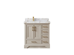 Charlotte 36 in. W x 22 in. D Left Offset Sink Bathroom Vanity - photo 36
