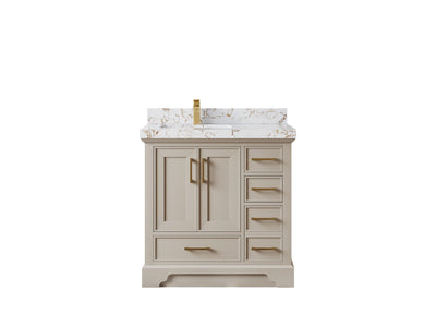 Charlotte 36 in. W x 22 in. D Left Offset Sink Bathroom Vanity - Willow Bath and Vanity