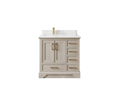 Charlotte 36 in. W x 22 in. D Left Offset Sink Bathroom Vanity - Willow Bath and Vanity