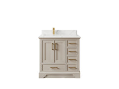 Charlotte 36 in. W x 22 in. D Left Offset Sink Bathroom Vanity - photo 22