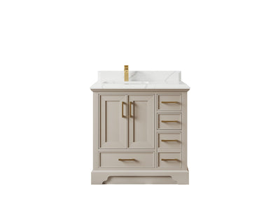 Charlotte 36 in. W x 22 in. D Left Offset Sink Bathroom Vanity - Willow Bath and Vanity
