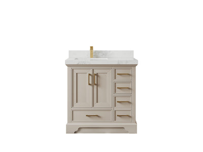 Charlotte 36 in. W x 22 in. D Left Offset Sink Bathroom Vanity - Willow Bath and Vanity