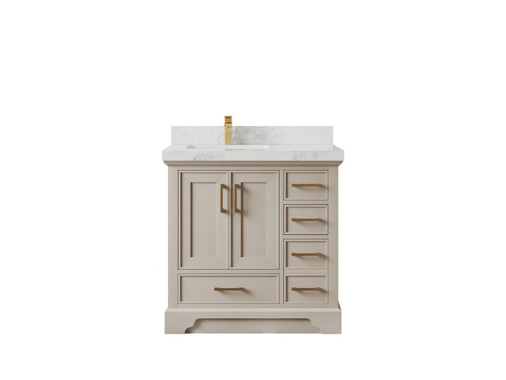 Charlotte 36 in. W x 22 in. D Left Offset Sink Bathroom Vanity - photo 14