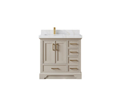 Charlotte 36 in. W x 22 in. D Left Offset Sink Bathroom Vanity - photo 16