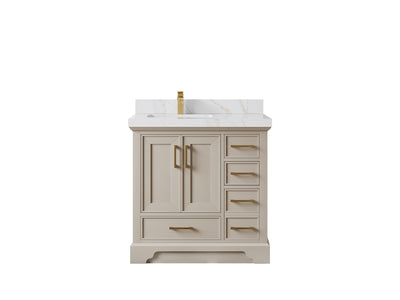 Charlotte 36 in. W x 22 in. D Left Offset Sink Bathroom Vanity - Willow Bath and Vanity