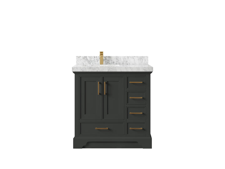 Charlotte 36 in. W x 22 in. D Left Offset Sink Bathroom Vanity - photo 18