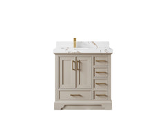 Charlotte 36 in. W x 22 in. D Left Offset Sink Bathroom Vanity - photo 34