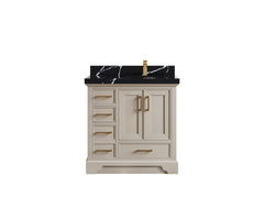 Charlotte 36 in. W x 22 in. D Right Offset Sink Bathroom Vanity - photo 8