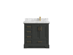 Charlotte 36 in. W x 22 in. D Right Offset Sink Bathroom Vanity - photo 18