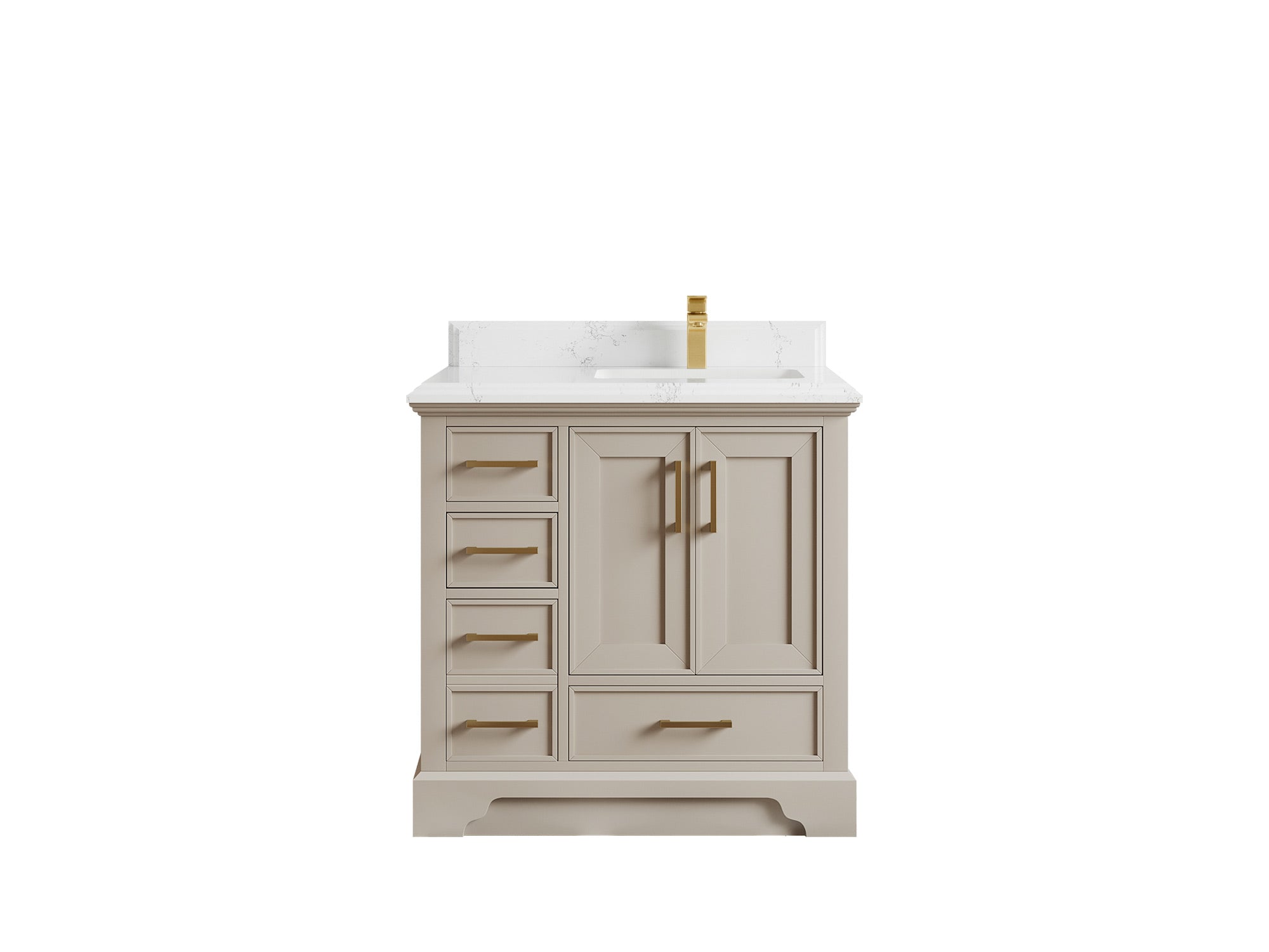 Charlotte 36 in. W x 22 in. D Right Offset Sink Bathroom Vanity - Willow Bath and Vanity