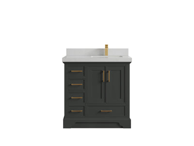 Charlotte 36 in. W x 22 in. D Right Offset Sink Bathroom Vanity - Willow Bath and Vanity