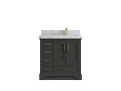 Charlotte 36 in. W x 22 in. D Right Offset Sink Bathroom Vanity - photo 40