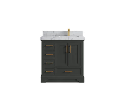Charlotte 36 in. W x 22 in. D Right Offset Sink Bathroom Vanity - Willow Bath and Vanity