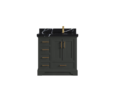 Charlotte 36 in. W x 22 in. D Right Offset Sink Bathroom Vanity - Willow Bath and Vanity
