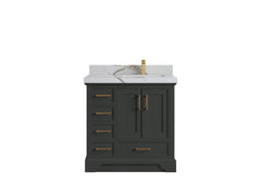 Charlotte 36 in. W x 22 in. D Right Offset Sink Bathroom Vanity - photo 10