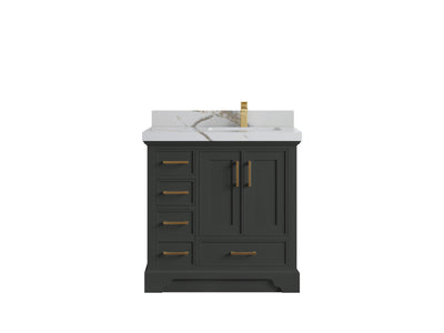 Charlotte 36 in. W x 22 in. D Right Offset Sink Bathroom Vanity - Willow Bath and Vanity