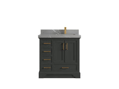 Charlotte 36 in. W x 22 in. D Right Offset Sink Bathroom Vanity - photo 32