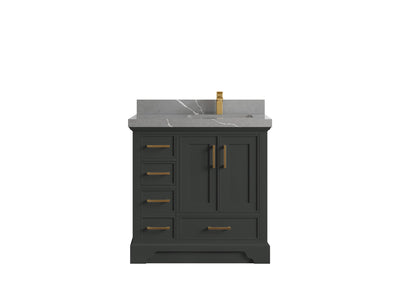 Charlotte 36 in. W x 22 in. D Right Offset Sink Bathroom Vanity - Willow Bath and Vanity