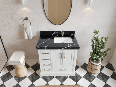 Charlotte 36 in. W x 22 in. D Right Offset Sink Bathroom Vanity - Willow Bath and Vanity