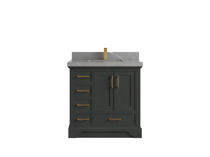 Charlotte 36" W x 22" D Center Sink Vanity for Elegant Bathroom Spaces - photo 32