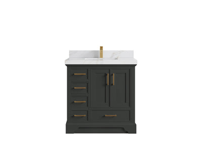 Charlotte 36" W x 22" D Center Sink Vanity for Elegant Bathroom Spaces - Willow Bath and Vanity