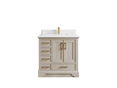 Charlotte 36" W x 22" D Center Sink Vanity for Elegant Bathroom Spaces - Willow Bath and Vanity