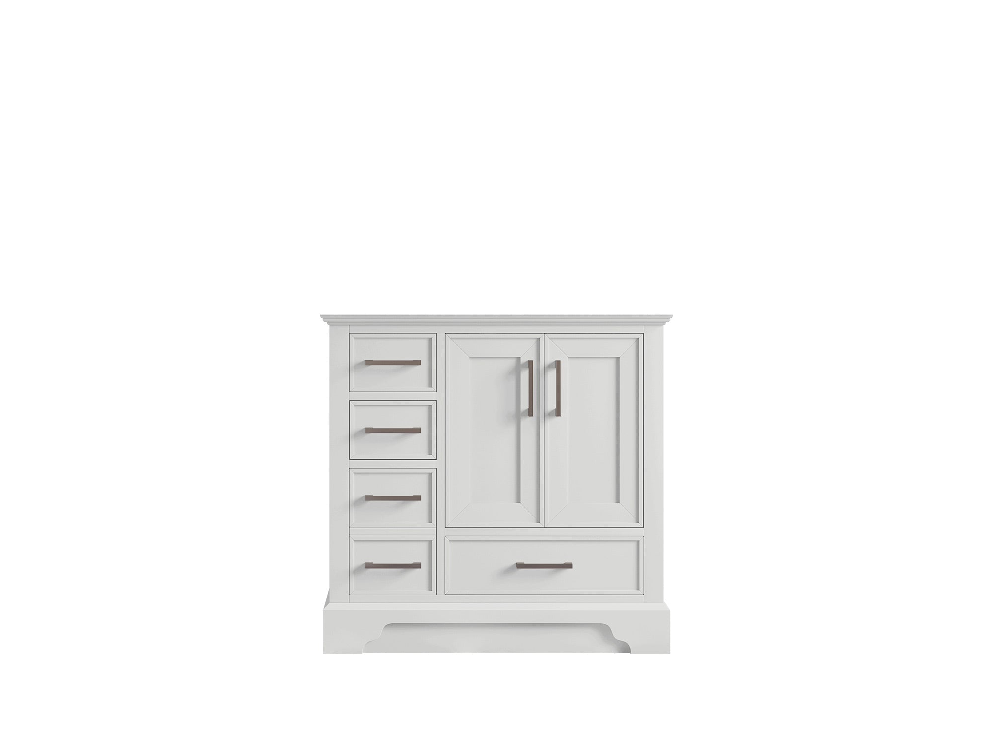 Charlotte 36" W x 22" D Center Sink Vanity for Elegant Bathroom Spaces - Willow Bath and Vanity