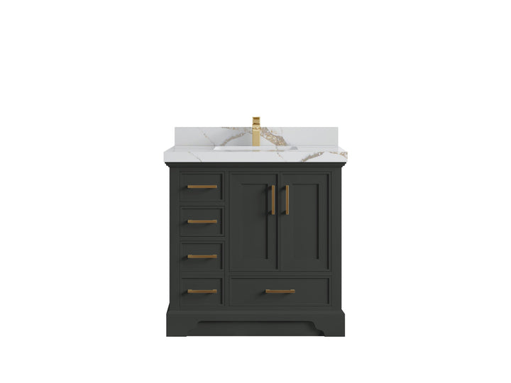 Charlotte 36" W x 22" D Center Sink Vanity for Elegant Bathroom Spaces - photo 10