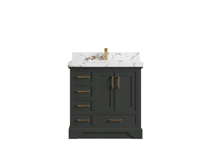 Charlotte 36" W x 22" D Center Sink Vanity for Elegant Bathroom Spaces - photo 34