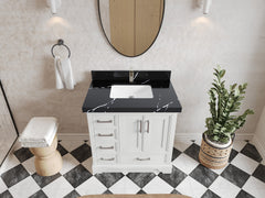 Charlotte 36 in. W x 22 in. D Center Sink Bathroom Vanity - photo 29