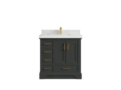 Charlotte 36 in. W x 22 in. D Center Sink Bathroom Vanity - photo 14