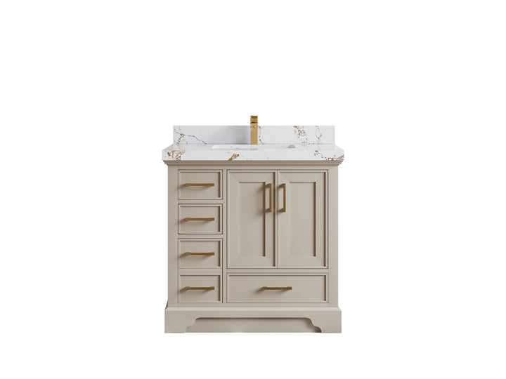 Charlotte 36" W x 22" D Center Sink Vanity for Elegant Bathroom Spaces - photo 36