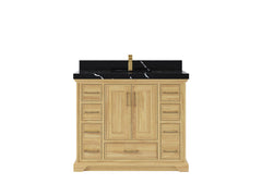 Charlotte 42 in. W x 22 in. D Single Sink Bathroom Teak Wood Vanity - photo 11