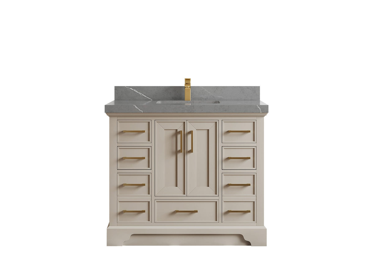 Charlotte 42 in. W x 22 in. D Single Sink Bathroom Vanity - Willow Bath and Vanity
