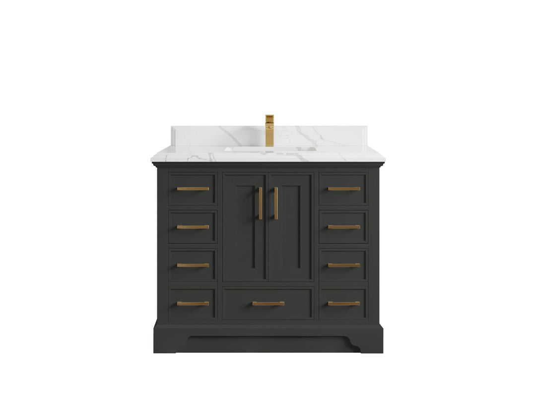 Charlotte 42 in. W x 22 in. D Single Sink Bathroom Vanity - Willow Bath and Vanity