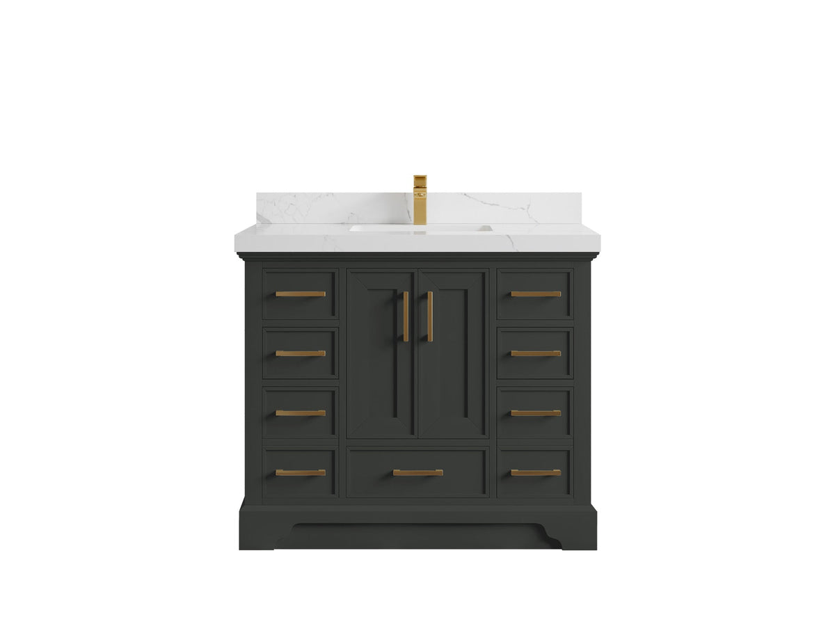 Charlotte 42 in. W x 22 in. D Single Sink Bathroom Vanity - Willow Bath and Vanity